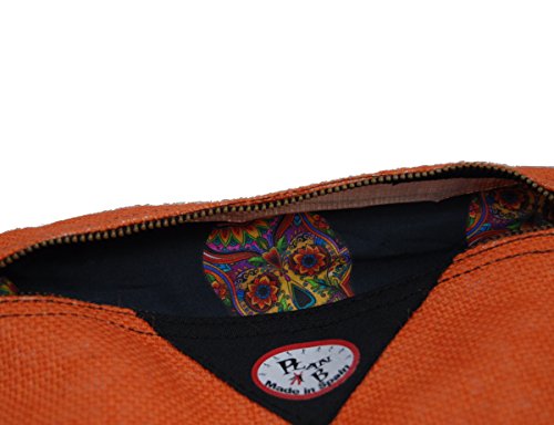 Plan B, Bolso de Mano, Clutch Valencia, 23 X 17 cm, con 2 Compartimentos, Naranja