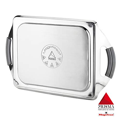 Plancha Teppanyaki MAGEFESA Prisma. Teppanyaki Fabricado en Acero Inoxidable, Antiadherente Triple Capa, Apta para Todo Tipo de Cocina, INDUCCIÓN. Apto para lavavajillas y Horno. (Teppanyaki, 41_cm) Plancha Teppanyaki MAGEFESA Prisma. Teppanyaki Fabricado en Acero Inoxidable, Antiadherente Triple Capa, Apta para Todo Tipo de Cocina, INDUCCIÓN. Apto para lavavajillas y Horno. (Teppanyaki, 41_cm)