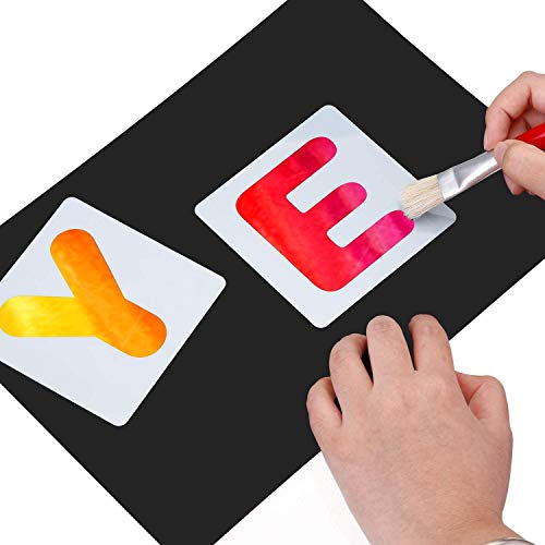 Plantilla Letras de Plástico,26 Plantillas de Alfabeto Spray Stencil Estarcido Manualidades Paredes Pintar para el Aprendizaje, Pintura, Scrapbooking DIY Impresión de Fuentes Blanco Lechoso Plantilla Letras de Plástico,26 Plantillas de Alfabeto Spray Stencil Estarcido Manualidades Paredes Pintar para el Aprendizaje, Pintura, Scrapbooking DIY Impresión de Fuentes Blanco Lechoso