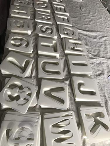 Plantilla Letras de Plástico,26 Plantillas de Alfabeto Spray Stencil Estarcido Manualidades Paredes Pintar para el Aprendizaje, Pintura, Scrapbooking DIY Impresión de Fuentes Blanco Lechoso Plantilla Letras de Plástico,26 Plantillas de Alfabeto Spray Stencil Estarcido Manualidades Paredes Pintar para el Aprendizaje, Pintura, Scrapbooking DIY Impresión de Fuentes Blanco Lechoso