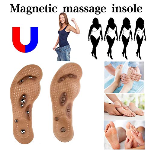 Plantillas magnéticas para pies, desintoxicación corporal para adelgazar, plantilla magnética para terapia de puntos de acupuntura para pies, almohadillas para zapatos con masajeador de cojín