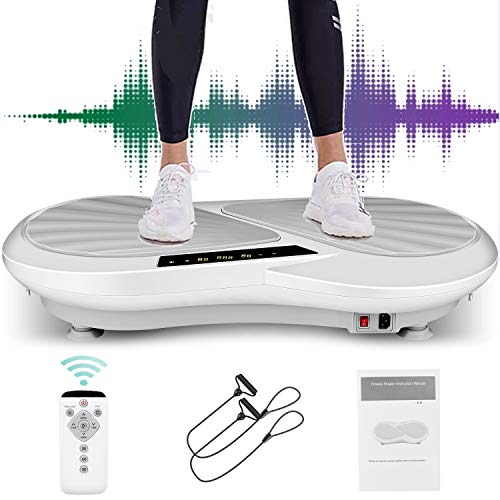 Plataforma vibratoria Caroma 3D con superficie extremadamente grande | 99 niveles 3 programas de entrenamiento | Mando a distancia avanzado para moldear y perder peso en casa (gris) Plataforma vibratoria Caroma 3D con superficie extremadamente grande | 99 niveles 3 programas de entrenamiento | Mando a distancia avanzado para moldear y perder peso en casa (gris)