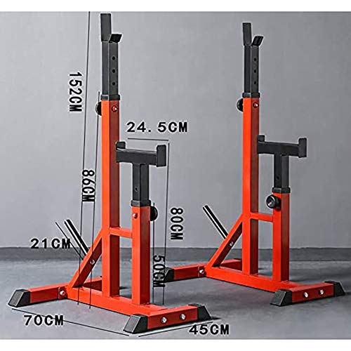 PLAYH Soporte De Barra Estante De Peso Ajustable Squat Rack, Ajuste Bench Press Rack Weight Rack para Gimnasio En Casa Ejercicio FíSico Entrenamiento Fuerza