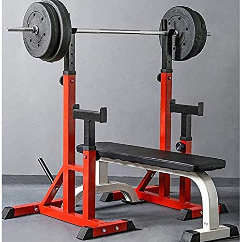 PLAYH Soporte De Barra Estante De Peso Ajustable Squat Rack, Ajuste Bench Press Rack Weight Rack para Gimnasio En Casa Ejercicio FíSico Entrenamiento Fuerza