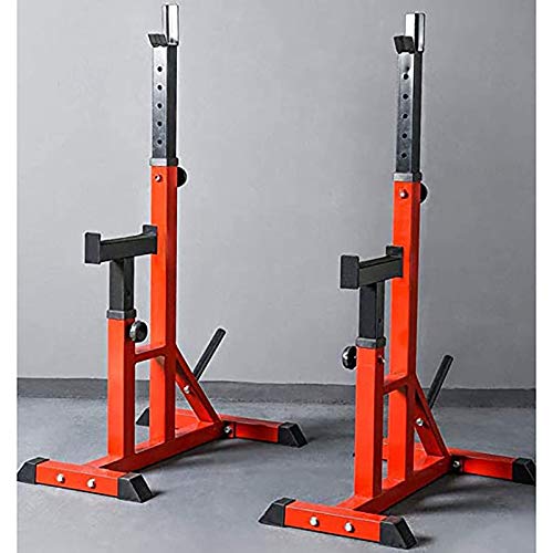 PLAYH Soporte De Barra Estante De Peso Ajustable Squat Rack, Ajuste Bench Press Rack Weight Rack para Gimnasio En Casa Ejercicio FíSico Entrenamiento Fuerza