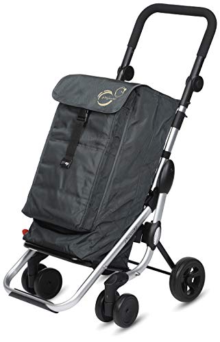 Playmarket Carro de la compra Go Up Basic, 110 cm, 39, 5 Litros, Gris Marengo