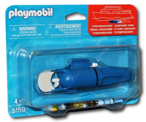 Playmobil Accesorios - Submarino Motor por Barco Vehículos de juguete, Color Azul (Playmobil 5159)