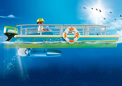 PLAYMOBIL- Barco Vistas Fondo Marino con Motor Submarino, única (9233) PLAYMOBIL- Barco Vistas Fondo Marino con Motor Submarino, única (9233)