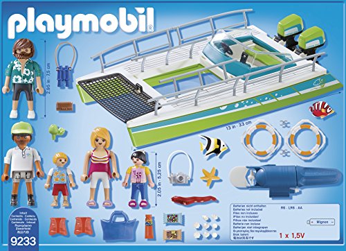 PLAYMOBIL- Barco Vistas Fondo Marino con Motor Submarino, única (9233)