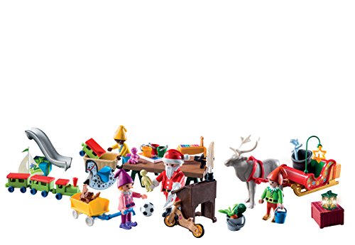 PLAYMOBIL Calendario de Adviento- Taller de Navidad, Multicolor (9264)