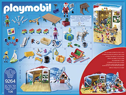 PLAYMOBIL Calendario de Adviento- Taller de Navidad, Multicolor (9264) PLAYMOBIL Calendario de Adviento- Taller de Navidad, Multicolor (9264)