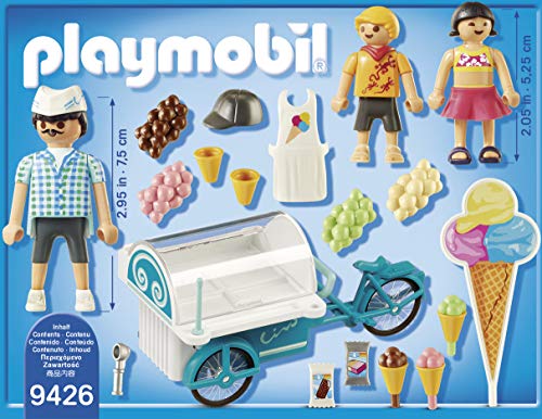 PLAYMOBIL- Carrito de Helados Juguete, Multicolor (geobra Brandstätter 9426)