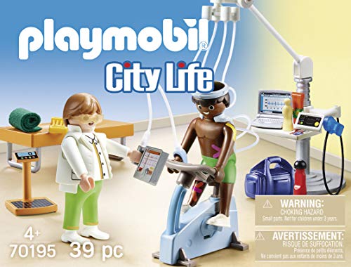 PLAYMOBIL - City Life: Fisioterapeuta Juego con Accesorios, Multicolor (70195)