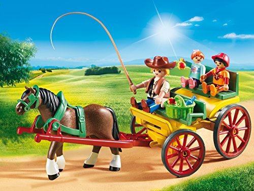 PLAYMOBIL- Country-Carruaje con Caballo Conjunto de Figuras, Multicolor (6932) PLAYMOBIL- Country-Carruaje con Caballo Conjunto de Figuras, Multicolor (6932)