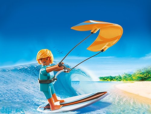 PLAYMOBIL Huevos- Kite Surfer Figura con Accesorios, Multicolor (6838)
