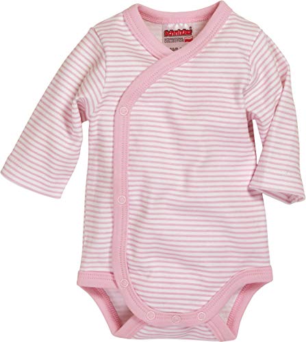 Playshoes Wickel-Body 1/1-Arm 2er Pack WAL Conjunto de ropa interior para bebés y niños pequeños, Rosa, 3 mes Unisex bebé