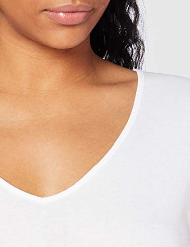 Playtex Camiseta M/L 100% algodón térmica Camiseta, Mujer, Blanco (Blanco 000), 38 (Tamaño del Fabricante:S)