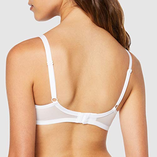 Playtex Soutien-Gorge Emboitant Avec Armatures Essential Elegance Sujetador con Aros, Blanco (Blanc 000), 90B para Mujer Playtex Soutien-Gorge Emboitant Avec Armatures Essential Elegance Sujetador con Aros, Blanco (Blanc 000), 90B para Mujer