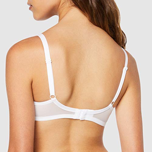 Playtex Soutien-Gorge Emboitant Avec Armatures Essential Elegance Sujetador con Aros, Blanco (Blanc 000), 90B para Mujer