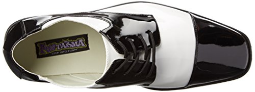 Pleaser DISCO-18, Brogue-Zapatos con Cordones Hombre, Multicolor Blanco y Negro, Large EU Pleaser DISCO-18, Brogue-Zapatos con Cordones Hombre, Multicolor Blanco y Negro, Large EU