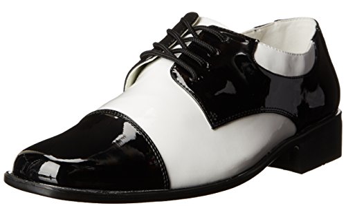Pleaser DISCO-18, Brogue-Zapatos con Cordones Hombre, Multicolor Blanco y Negro, Large EU Pleaser DISCO-18, Brogue-Zapatos con Cordones Hombre, Multicolor Blanco y Negro, Large EU