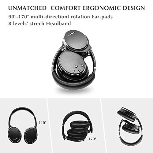 Plegable Auriculares Inalámbricos con Cancelación de Ruido Bluetooth 5.0,Srhythm NC35 ANC Over-Ear con Tipo-C Carga Rápida CVC8.0 Mic,Llamada de Voz,Mega Bass,40+ Horas de Tiempo de Juego Plegable Auriculares Inalámbricos con Cancelación de Ruido Bluetooth 5.0,Srhythm NC35 ANC Over-Ear con Tipo-C Carga Rápida CVC8.0 Mic,Llamada de Voz,Mega Bass,40+ Horas de Tiempo de Juego
