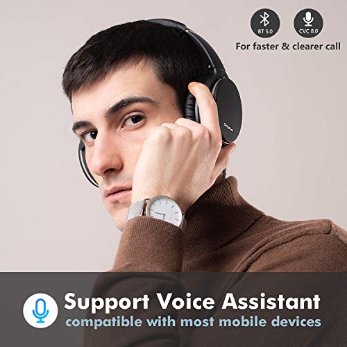 Plegable Auriculares Inalámbricos con Cancelación de Ruido Bluetooth 5.0,Srhythm NC35 ANC Over-Ear con Tipo-C Carga Rápida CVC8.0 Mic,Llamada de Voz,Mega Bass,40+ Horas de Tiempo de Juego Plegable Auriculares Inalámbricos con Cancelación de Ruido Bluetooth 5.0,Srhythm NC35 ANC Over-Ear con Tipo-C Carga Rápida CVC8.0 Mic,Llamada de Voz,Mega Bass,40+ Horas de Tiempo de Juego