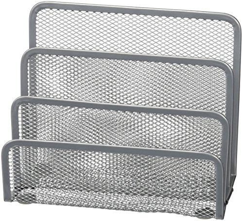 Plus Office JS901(49-S) - Portacartas de rejilla, plateado Plus Office JS901(49-S) - Portacartas de rejilla, plateado