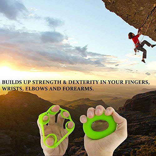 Pnrskter Fortalecedor de Agarre de Mano, Entrenador de Dedos, Entrenador de Fuerza de Agarre (6 PCS,Grande) Alivio del Dolor de la Muñeca y el Pulgar, Mejorar los Músculos del Brazo Pnrskter Fortalecedor de Agarre de Mano, Entrenador de Dedos, Entrenador de Fuerza de Agarre (6 PCS,Grande) Alivio del Dolor de la Muñeca y el Pulgar, Mejorar los Músculos del Brazo