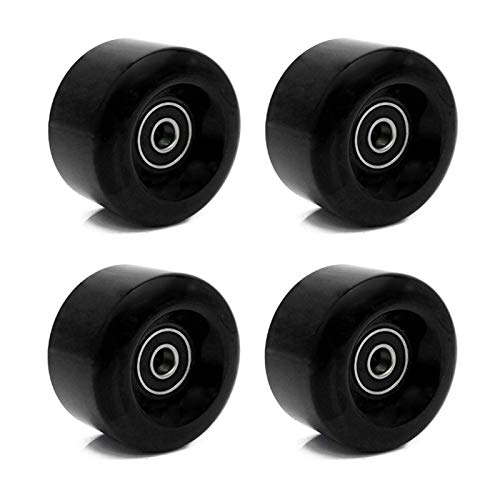 POHOVE Ruedas de Patines, 8-Pack Ruedas de Patines Exterior Asfalto Fórmula 82A Blade-S Patines Repuesto con Velocidad Rodamientos Y Espaciador - Negro, Free Size