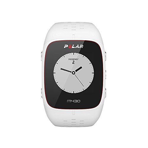 Polar M430 Reloj de Running con GPS y Frecuencia cardíaca en la muñeca - Multideporte - Actividad 24/7 - Blanco, M/L