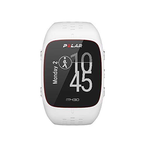 Polar M430 Reloj de Running con GPS y Frecuencia cardíaca en la muñeca - Multideporte - Actividad 24/7 - Blanco, M/L