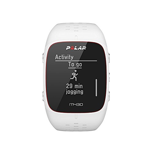 Polar M430 Reloj de Running con GPS y Frecuencia cardíaca en la muñeca - Multideporte - Actividad 24/7 - Blanco, M/L