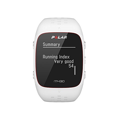 Polar M430 Reloj de Running con GPS y Frecuencia cardíaca en la muñeca - Multideporte - Actividad 24/7 - Blanco, M/L