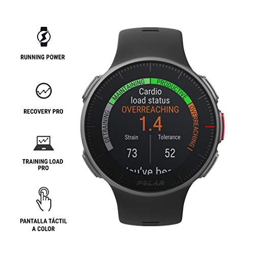 Polar Vantage V Pulsómetro con GPS, Unisex Adulto, Negro (Black), M/L-Circunferencia de la muñeca 155-210 mm Polar Vantage V Pulsómetro con GPS, Unisex Adulto, Negro (Black), M/L-Circunferencia de la muñeca 155-210 mm