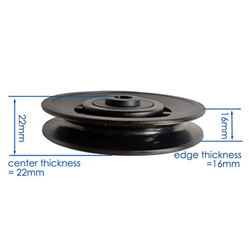 Polea universal bloque de rueda para gimnasio en casa LAT DIY accesorio (90 mm) Polea universal bloque de rueda para gimnasio en casa LAT DIY accesorio (90 mm)