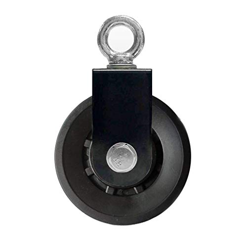 Polea universal bloque de rueda para gimnasio en casa LAT DIY accesorio (90 mm)