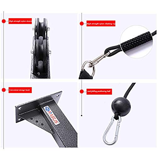 Poleas Gimnasio Tríceps Máquina De Ejercicios Montado En La Pared Sistema De Poleas De Cable Montado En La Pared Muscular Entrenador De Fitness Integral, Adecuado For LAT Desplegable, Curl De Bíceps Poleas Gimnasio Tríceps Máquina De Ejercicios Montado En La Pared Sistema De Poleas De Cable Montado En La Pared Muscular Entrenador De Fitness Integral, Adecuado For LAT Desplegable, Curl De Bíceps
