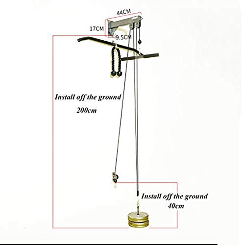 Poleas Gimnasio Tríceps Máquina De Ejercicios Montado En La Pared Sistema De Poleas De Cable Montado En La Pared Muscular Entrenador De Fitness Integral, Adecuado For LAT Desplegable, Curl De Bíceps Poleas Gimnasio Tríceps Máquina De Ejercicios Montado En La Pared Sistema De Poleas De Cable Montado En La Pared Muscular Entrenador De Fitness Integral, Adecuado For LAT Desplegable, Curl De Bíceps
