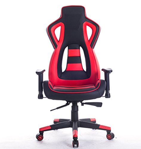 Polironeshop - Jerez, silla para Gaming Racing, posición direccional, mobiliario para el escritorio del ordenador, para la casa, la oficina o el estudio profesional, rojo