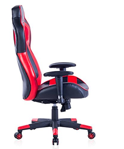 Polironeshop - Jerez, silla para Gaming Racing, posición direccional, mobiliario para el escritorio del ordenador, para la casa, la oficina o el estudio profesional, rojo
