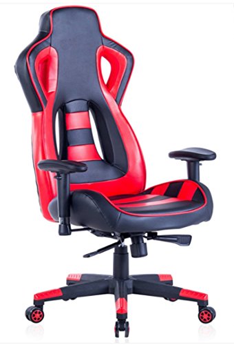 Polironeshop - Jerez, silla para Gaming Racing, posición direccional, mobiliario para el escritorio del ordenador, para la casa, la oficina o el estudio profesional, rojo