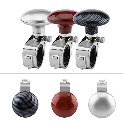 Pomo de Volante Coche Universal, Bola de Volante para Coche Camión Barco(Fibra de carbono) Pomo de Volante Coche Universal, Bola de Volante para Coche Camión Barco(Fibra de carbono)