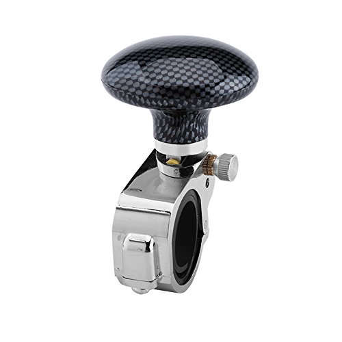 Pomo de Volante Coche Universal, Bola de Volante para Coche Camión Barco(Fibra de carbono) Pomo de Volante Coche Universal, Bola de Volante para Coche Camión Barco(Fibra de carbono)