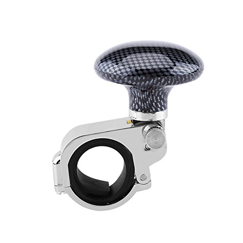 Pomo de Volante Coche Universal, Bola de Volante para Coche Camión Barco(Fibra de carbono) Pomo de Volante Coche Universal, Bola de Volante para Coche Camión Barco(Fibra de carbono)