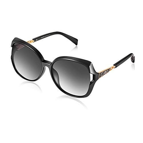 PORPEE Gafas de Sol Mujer Polarizadas, 2020 Gafas de Sol Moda con Tecnología de Incrustación de Diamante - Lente de Nylon Polarizado | UV400 Protection | Resistencia al Deslumbramiento PORPEE Gafas de Sol Mujer Polarizadas, 2020 Gafas de Sol Moda con Tecnología de Incrustación de Diamante - Lente de Nylon Polarizado | UV400 Protection | Resistencia al Deslumbramiento