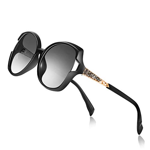 PORPEE Gafas de Sol Mujer Polarizadas, 2020 Gafas de Sol Moda con Tecnología de Incrustación de Diamante - Lente de Nylon Polarizado | UV400 Protection | Resistencia al Deslumbramiento PORPEE Gafas de Sol Mujer Polarizadas, 2020 Gafas de Sol Moda con Tecnología de Incrustación de Diamante - Lente de Nylon Polarizado | UV400 Protection | Resistencia al Deslumbramiento