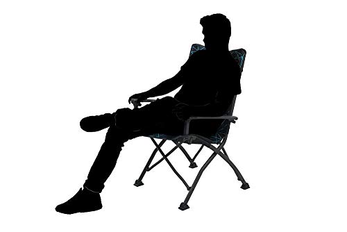 Portal Outdoor Girona Silla Plegable para Camping, Aluminio, Negro y Azul, 57 x 43 x 50 cm Portal Outdoor Girona Silla Plegable para Camping, Aluminio, Negro y Azul, 57 x 43 x 50 cm