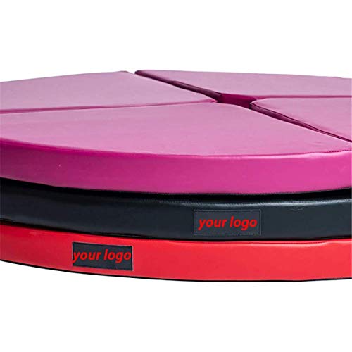 Portátil Fitness Pole Dance Mat Pole Dance Mat Modelo Estándar de Seguridad Ronda Yoga Ejercicio Seguridad Baile Pad Dia 4ft x 2", Negro, 120 * 5cm