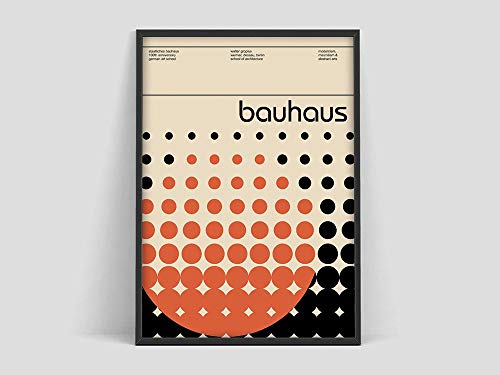 Póster de exposición de arte Bauhaus, impresión de exposición Bauhaus, póster de Herbert Bayer, impresión de Bauhaus, Walter Gropius, pintura decorativa sin marco de arte Bauhaus Z72 60x80cm